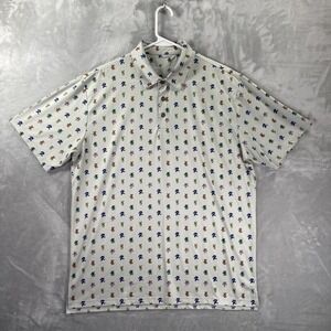 Grateful Dead x Section 119 Shirt men's Large Polo Dancing Bears Print All Over